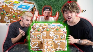 WE BUILT A GIANT GINGERBREAD MANSION!!
