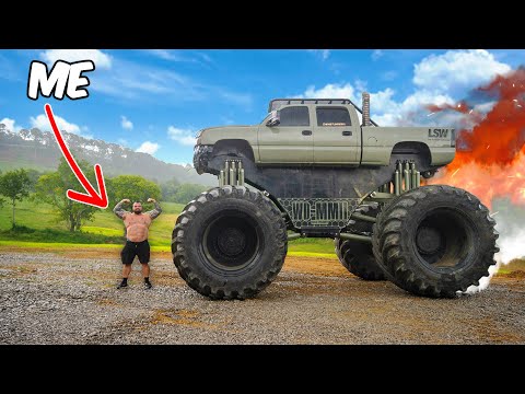 Driving The World's BIGGEST MONSTER TRUCK! ft. WhistlinDiesel