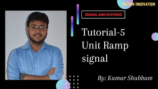 Basics of Signal : Unit Ramp function