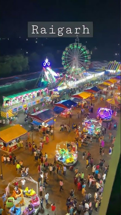 Raigarh Meena Bazar DisneyLand Mela #mela #jhula #lights #skyview #meenabazar