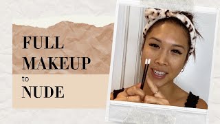 Cleaning eyelash extensions with full makeup on (it's easy)