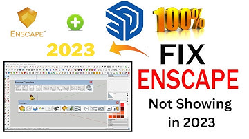 How to fix Enscape not showing in Sketchup 2023 | Enscape extension not detected in SketchUp 2023