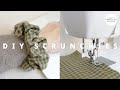 DIY Scrunchies Tutorial + Scrunchies Easy to Make (sewing projects for beginners)