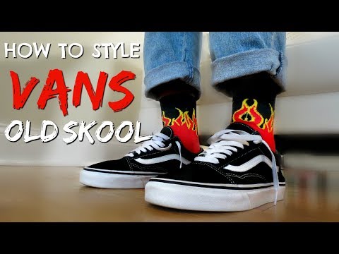 vans old skool flame graffiti