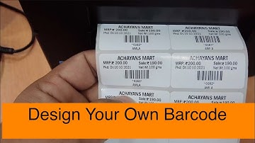 Design your own barcode label  Raintech POS Billing Software