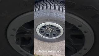 Blacking out the bead lock around my rims