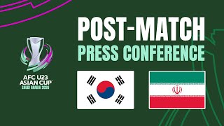 Post-Match Press Conference | Korea Republic vs IR Iran 🎙️ | AFC U23 Asian Cup™ 2026