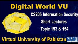 CS205 Information Security Short Lectures Topic N0 153 & 154