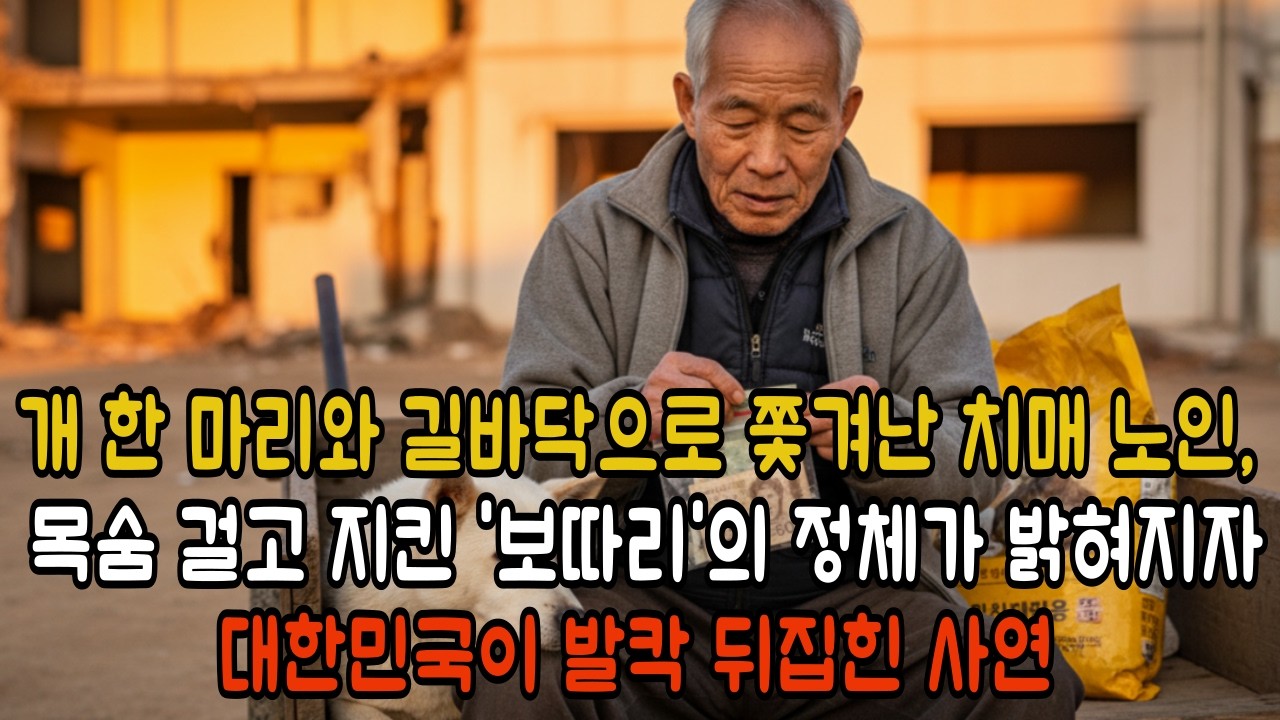 개 한 마리와 길바닥으로 쫓겨난 치매 노인, 늙은 개가 목숨 걸고 지킨 '보따리'의 정체가 밝혀지자 대한민국이 발칵 뒤집힌 사연ㅣ감동사연ㅣ노후사연ㅣ사연라디오ㅣ오디오북
