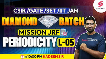 CSIR Dec 2023 | Gate 24 | SET | IIT JAM | Mission JRF | Periodicity | L 05 | Nadeem Sir