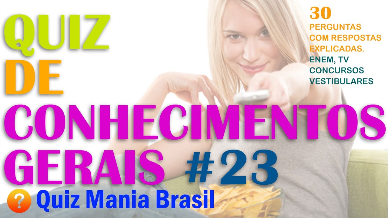 🟠 O Melhor Quiz de Conhecimentos Gerais nº 75  Perguntas c/ Respostas  Explicadas Quiz Mania Brasil 