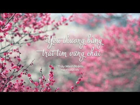 Video Thầy Minh Niệm | Yêu thương bằng trái tim vững chãi |... - youtube