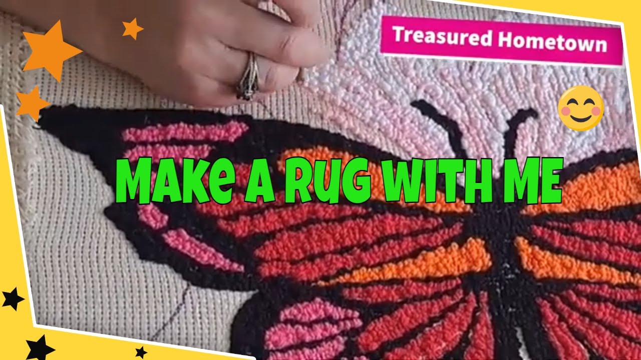 Tranquil Stitching, Creating a Calming Punch Needle Rug YouTube