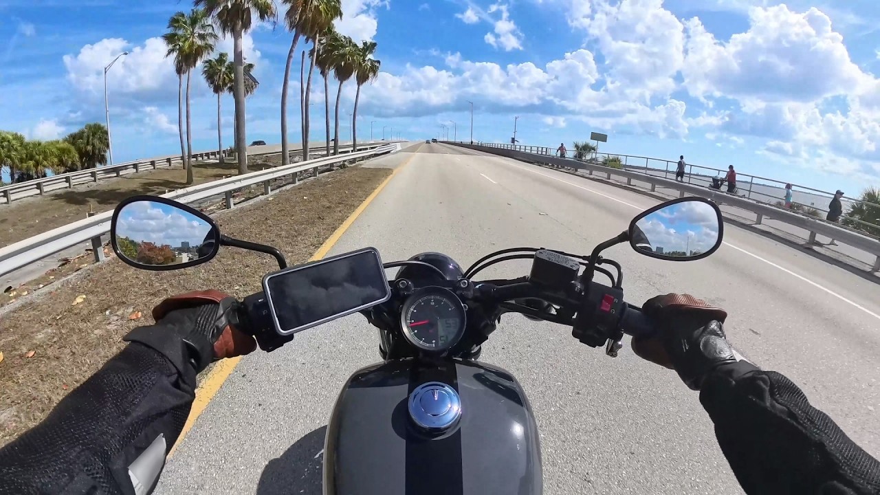 Sand On The Beach, Melbourne FL - Yamaha Bolt - Pure Engine Sound