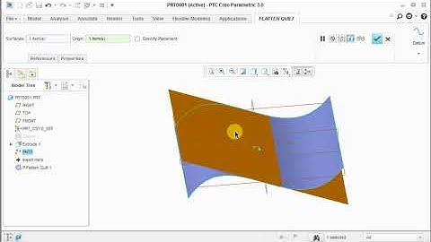 Flatten Quilt and Flatten Quilt Deformation in CREO