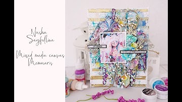 Mixed media canvas inspired by Dimitra Milan