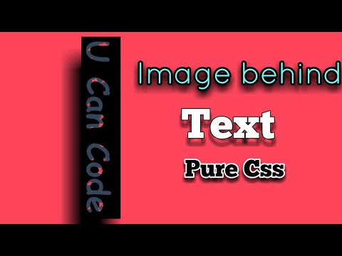 Image behind Text|PURE CSS|FLEXBOX