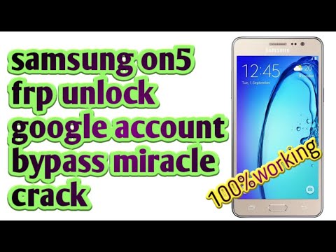 Samsung on5 frp unlock miracle box Samsung on5 frp unlock miracle box