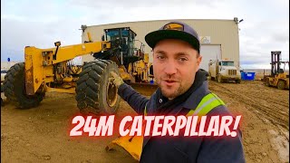 Replacing brakes on THE LARGEST MOTORGRADER IN THE WORLD!!! CATERPILLAR 24M!