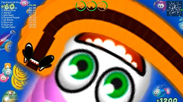 WormsZone.io 001 Slither Snake Top 01 /World Record Epic WormsZoneio Gameplay Best Moments #59