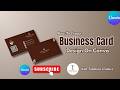 How to create a professional business card in canva||Canva tutorial||