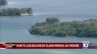 City of Miami officials closing Biscayne Bay islands to all boaters