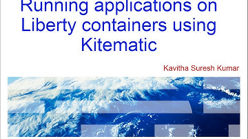 Running applications on liberty containers using Kitematic