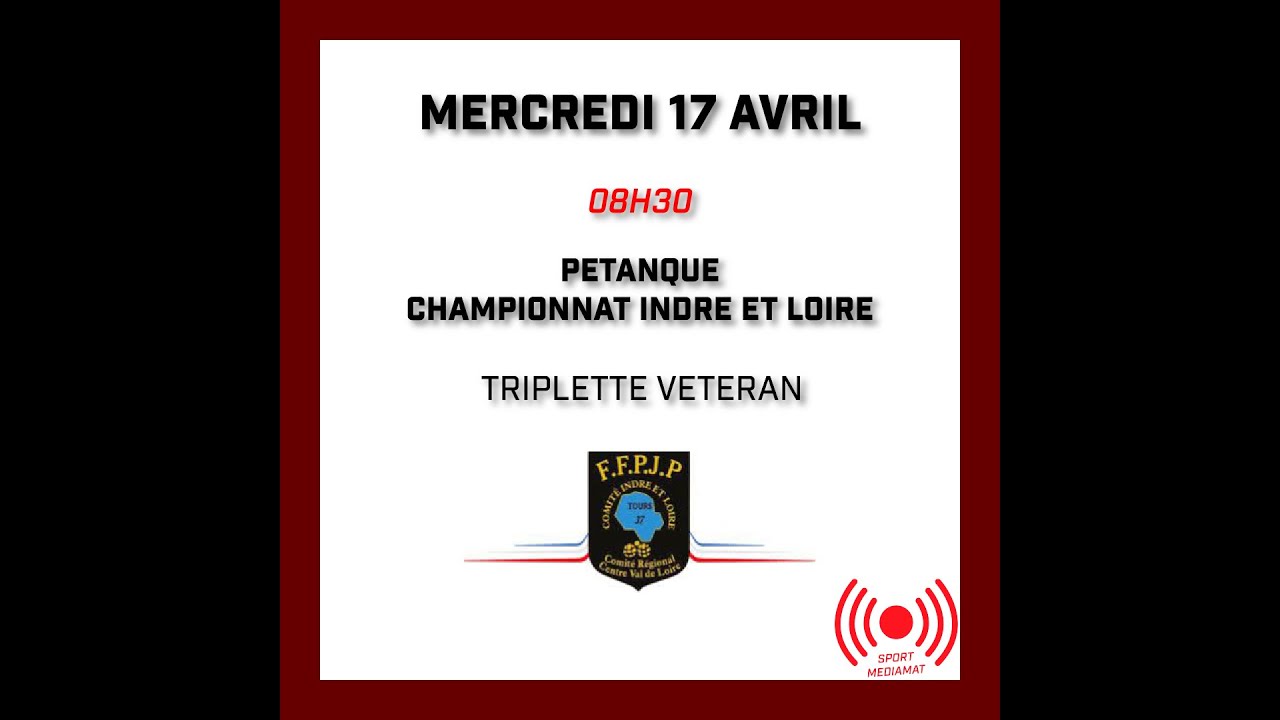 Miniature : Pétanque - Championnat Indre et Loire - Triplette Vétéran