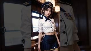 [4K] 여해군 코스프레이, AI Art (Female Navy Cosplay, AI Art)#cosplay #lookbook #aiart #beauty #Shorts