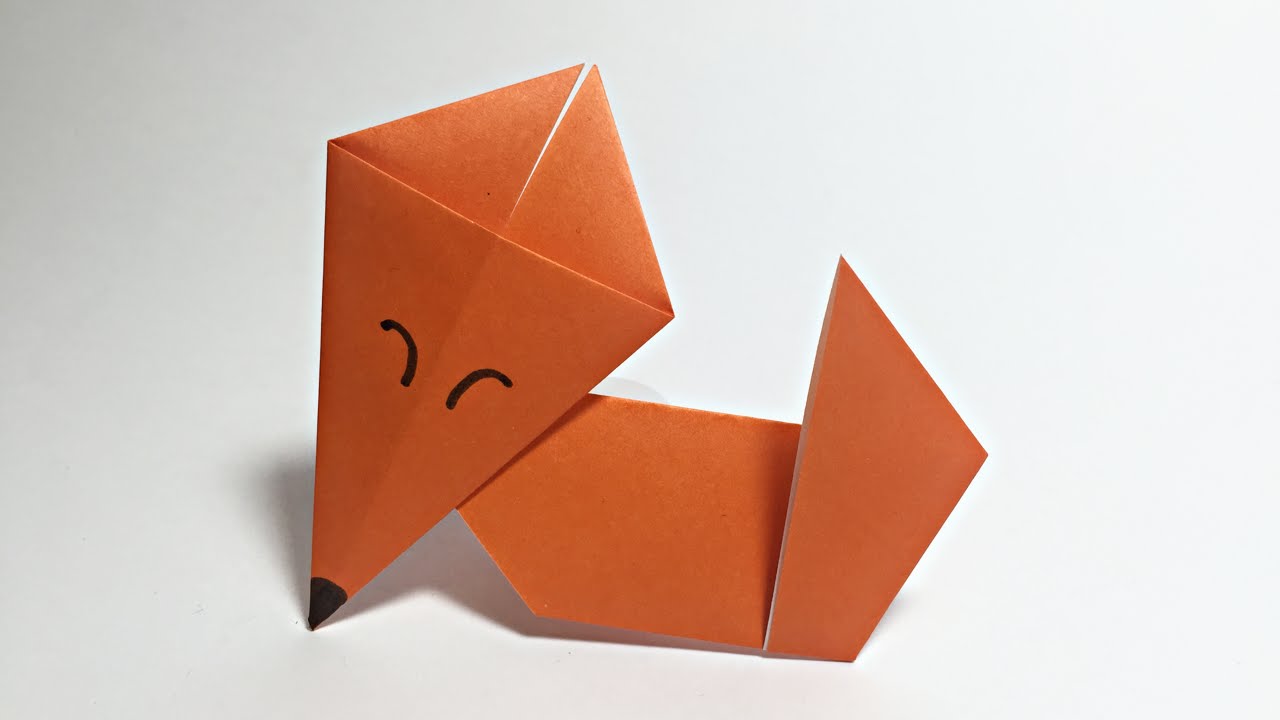 Step by Step Photo Instruction How To Make Origami Paper Fox. Simple Diy  with Kids Children S Concept Stock Image - Image of design, creativity:  260900493