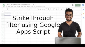 Strike Through filter using Google Apps script