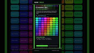 Make a Stunning Hex Color Matrix with PowerShell #Shorts