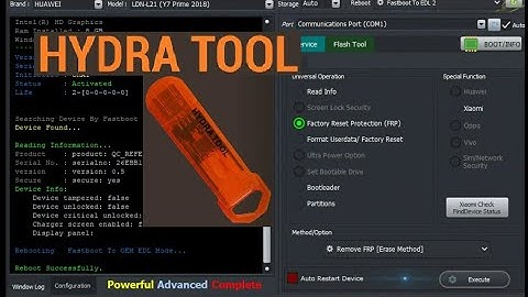 Hydra Tool Qualcomm Huawei Unlocking Frp and Reset