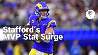 Stafford Rockets Rams To 2025 Stat Crown, Mvp Buzz At Full Blast