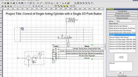 Create a Pneumatic Circuit Diagram using SMC Draw #1