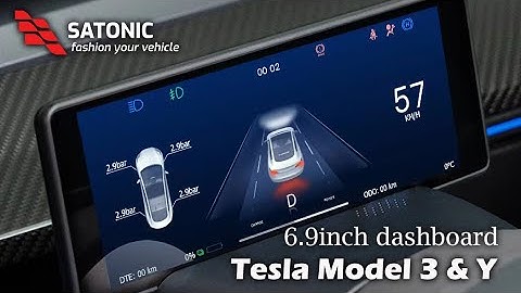 SATONIC new arrival 6.9” tesla dashboard screen. Support CarPlay and front camera I Smart Edge
