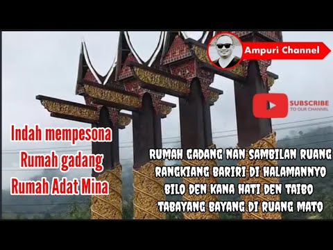 Rumah Gadang rumah Adat Minangkabau Sumatera  Barat  YouTube