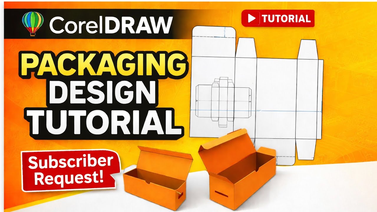 CorelDRAW Packaging Design Tutorial - YouTube