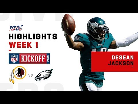 DeSean Jackson Picks Up 154 Yds & 2 TDs vs. Redskins | NFL 2019 Highlights