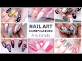 8 EASY NAIL ART TUTORIALS! | NAIL ART DESIGN COMPILATION 2018-2019 | HARD GEL NAILS | EXTENSIONS