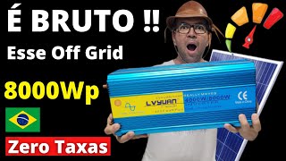 Inverter GROSS this LVYUAN 8000Wp Off Grid  ZERO Rates Estoque Brasil