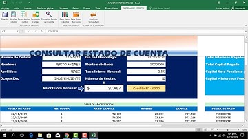Sistema de Prestamos en Excel & VBA