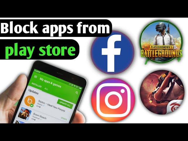 How To Block Apps From Play store #like pubg,free fire &facebook