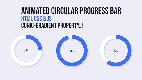 Animated Circular Progress Bar Using HTML CSS & JS | Progress Bar with % Counter #RuncodeNow