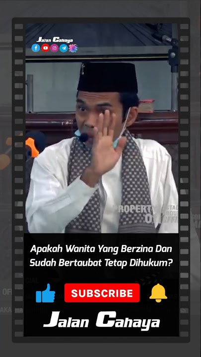 Apakah Wanita Yang Berzina Dan Sudah Bertaubat Tetap Dihukum ⁉️ - Tanya Jawab Ustadz Abdul Somad