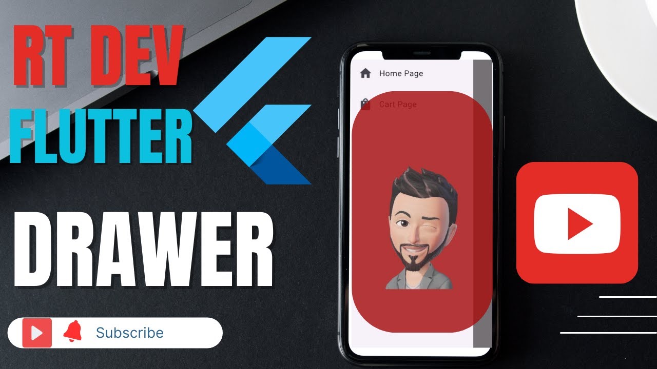 🔥 Flutter Drawer Menu Tutorial for Beginners | Beautiful UI Design ...