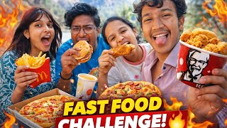 Crazy Fast Food Challenge With Friends 🤯🍔 | Full Masti 😂