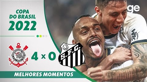 Corinthians 4 x 0 Santos Oitavas De Final Da Copa Do Brasil 2022 Jogo De Ida Completo (SPORTV HD)