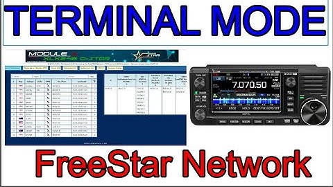 Terminal Mode - Freestar Network  (DCS248PL/XL) - ICOM IC-705 with Raspberry Pi0 Version 2