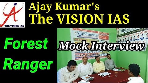 |Forest Ranger| Mock Interview-2| Pankaj Kumar| The VISION IAS, Patna| Expert Team| Ajay Kumar|